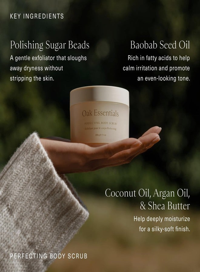 Oak Essentials Perfecting Body Scrub | Gentle Sugar Body Exfoliator for Visibly Smoother, Softer Skin, 7.1 Oz - Image 5